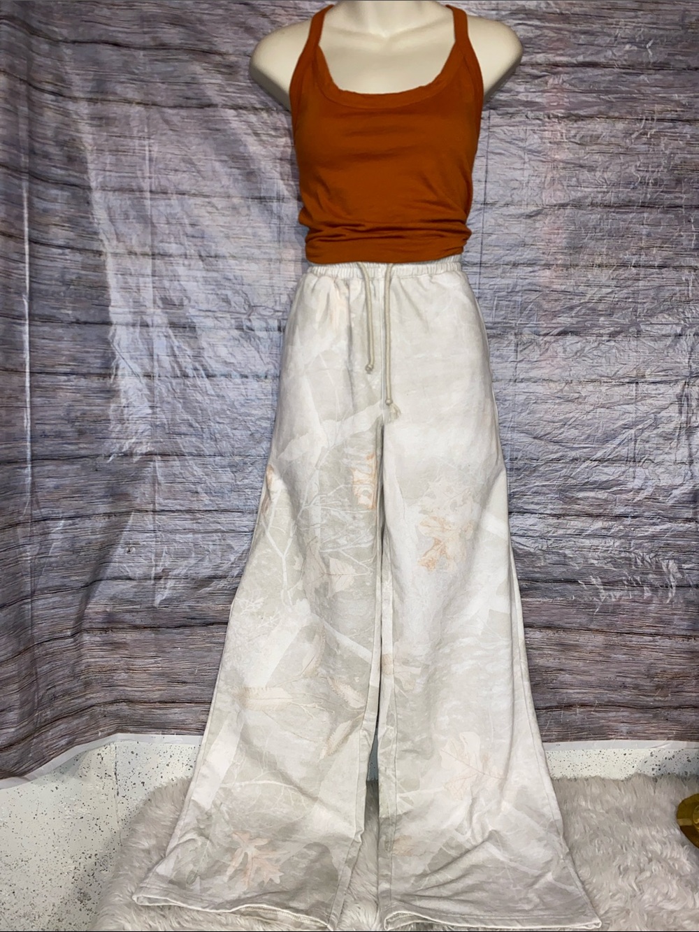 Wild Fable Rust Orange Cropped Tank Top